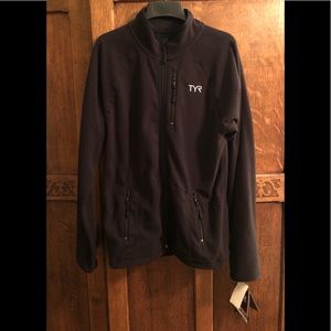 TYR long black fleece jacket M
